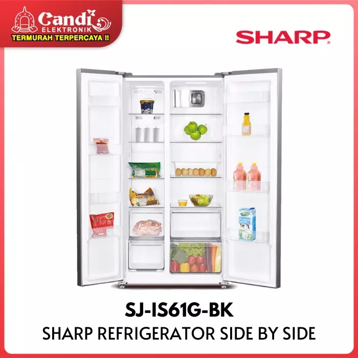 KULKAS SIDE BY SIDE SHARP